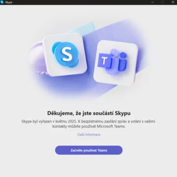 Už není možné přihlásit se na Skype