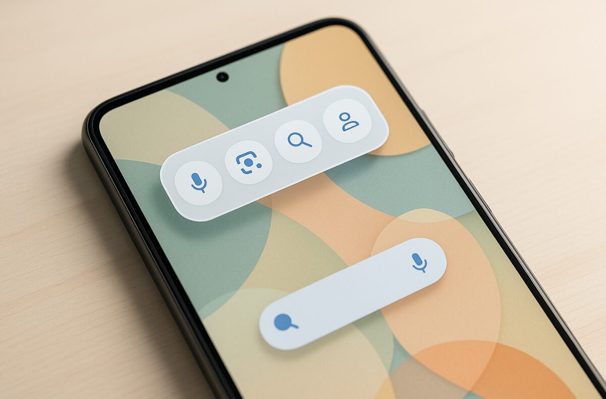 Widget Google Search nový vzhled