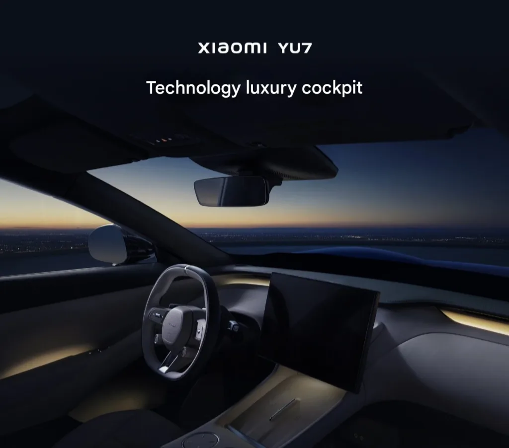 Xiaomi YU7 interier