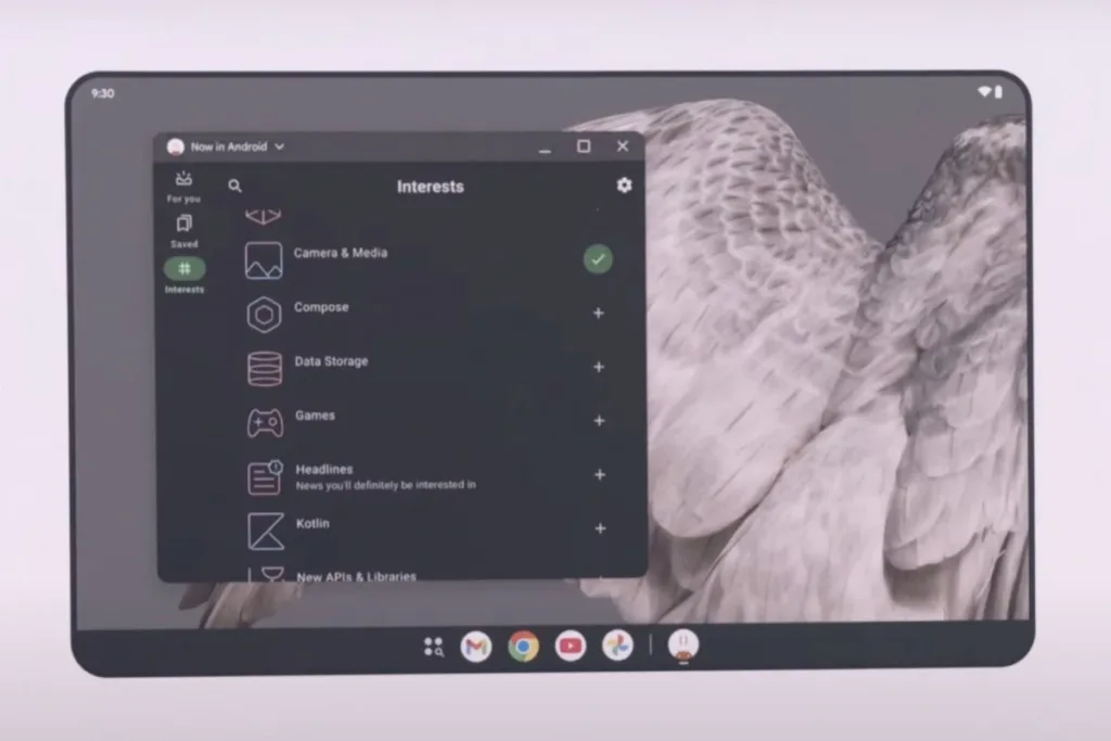 android 16 desktopový režim