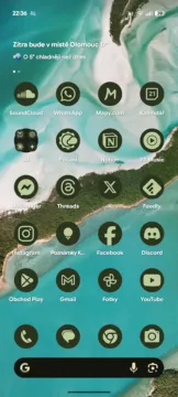 android 16 google pixel 9 pro xl domovska obrazovka