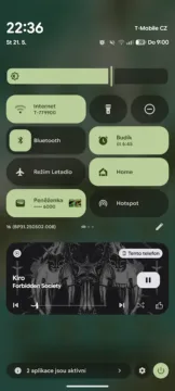 android 16 google pixel 9 pro xl kontrolni centrum rozsirene