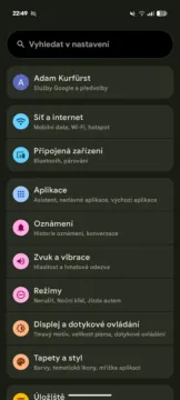 android 16 google pixel 9 pro xl nastaveni