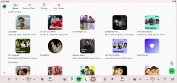 android auto svetly rezim spotify