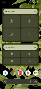 google gemini widget vetsi zobrazeni