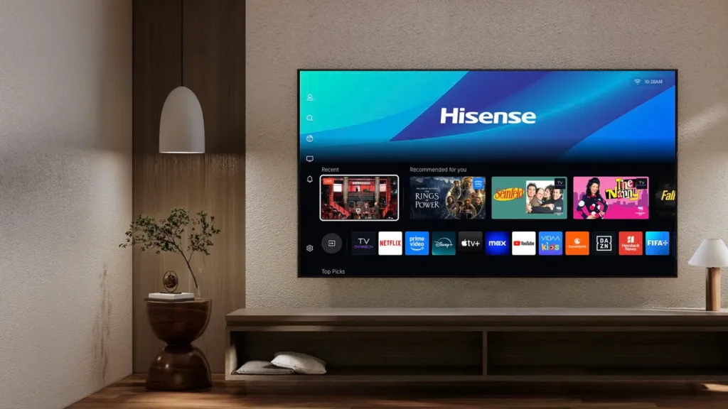 hisense u8q system aplikace