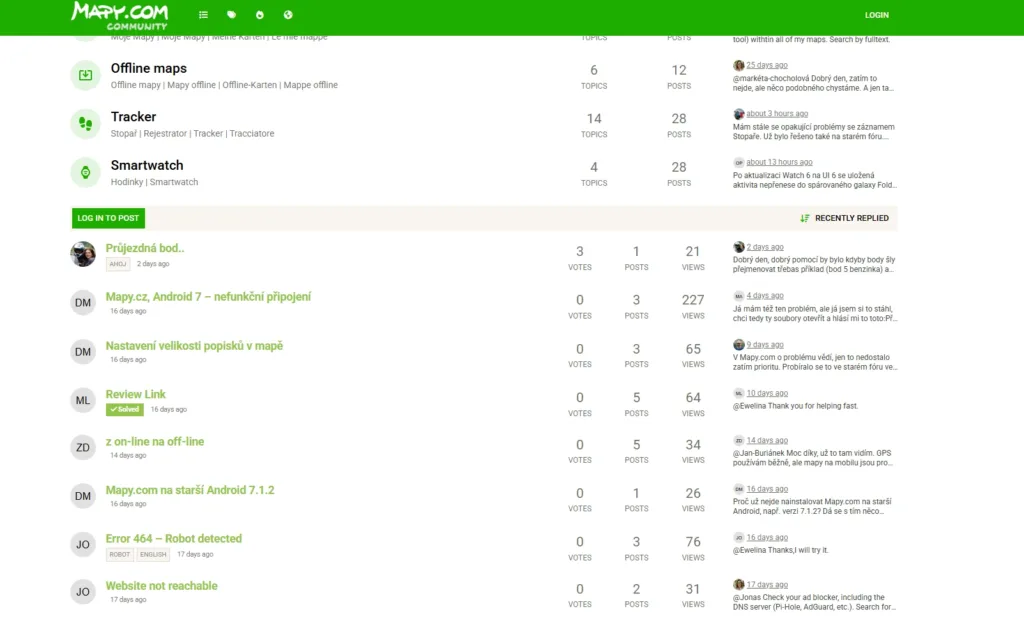 mapy.com forum
