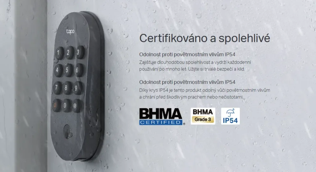 tp link tapo d100 zamek ip54