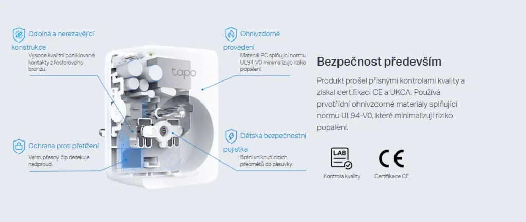 tp link tapo p110m bezpecnost