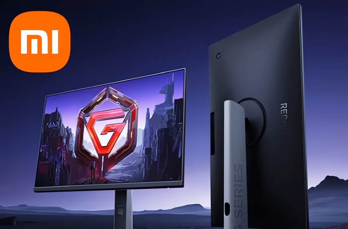 xiaomi redmi g27u predni i zadni strana otocena