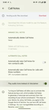 Google Pixel 9 Call Notes novinka