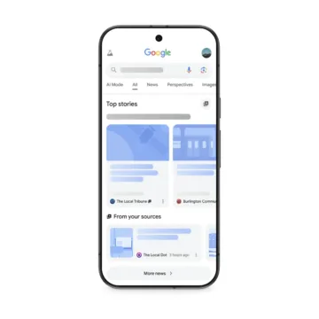 Google Top Stories personalizace