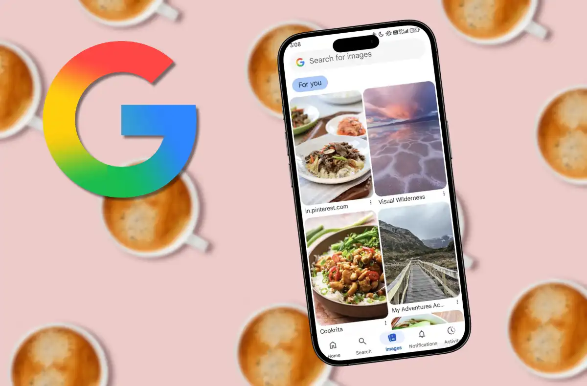 Google aplikace záložka Images
