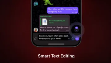 Grok na Telegramu edituje text