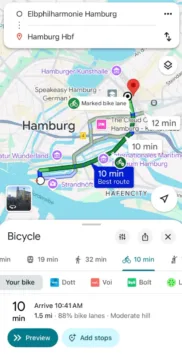 Mapy Google ukazují cyklopruhy