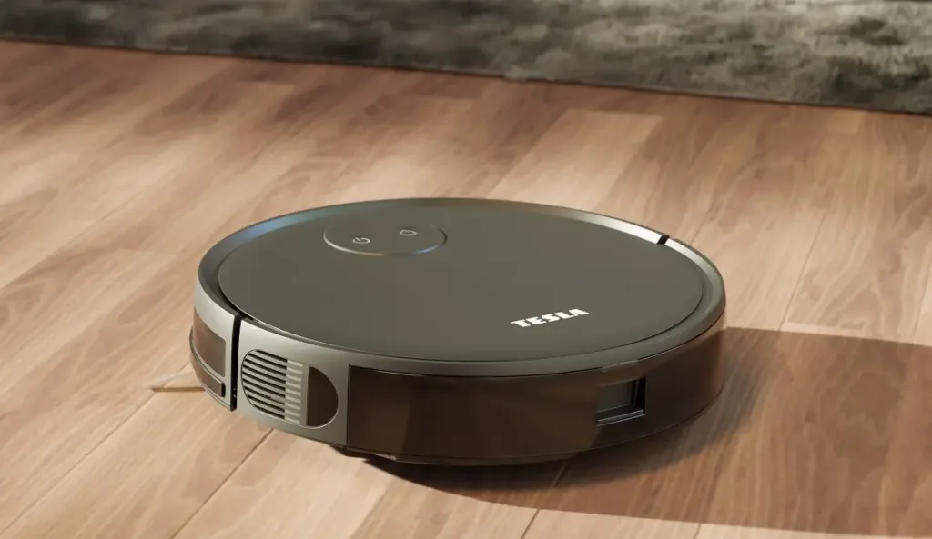 Tesla Smart Robot Vacuum AI100 na podlaze