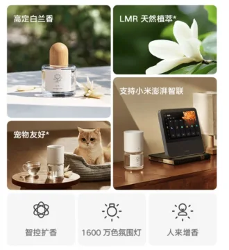 Xiaomi Mijia Smart Fragrance Machine v různých kontextech