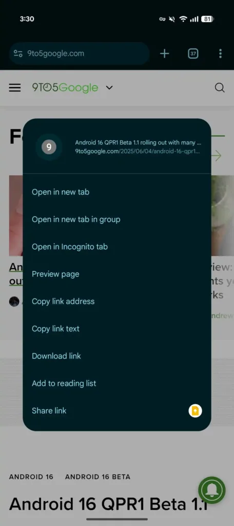 chrome 137 android prohlížeč