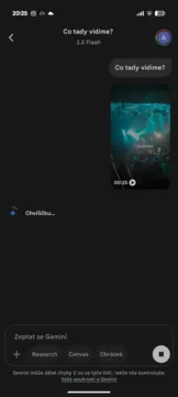 google gemini aplikace video v textovem poli analyza