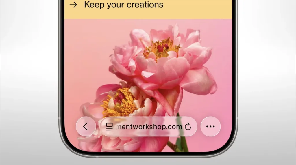 ios 26 spodní obrazovka
