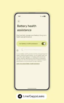pixel battery health assistance prepinac