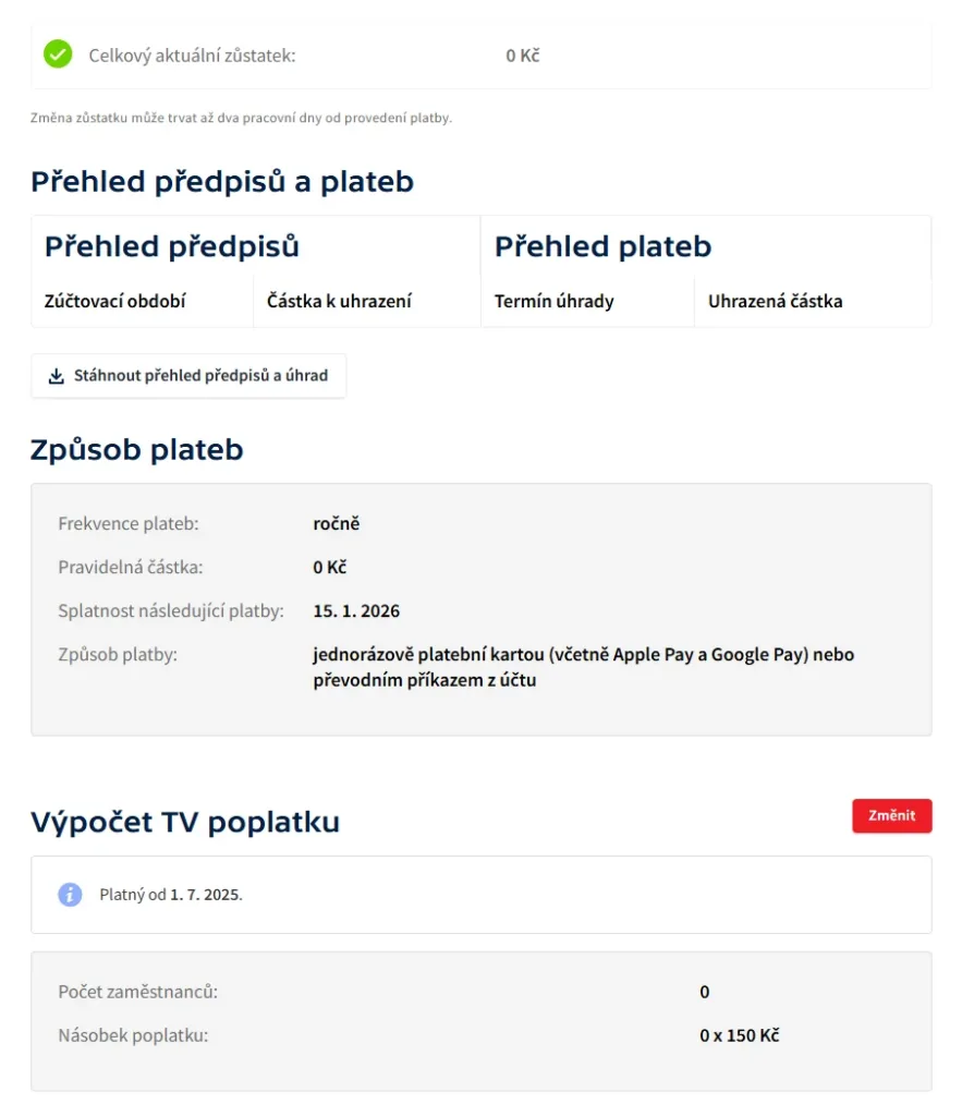 Televizní poplatky