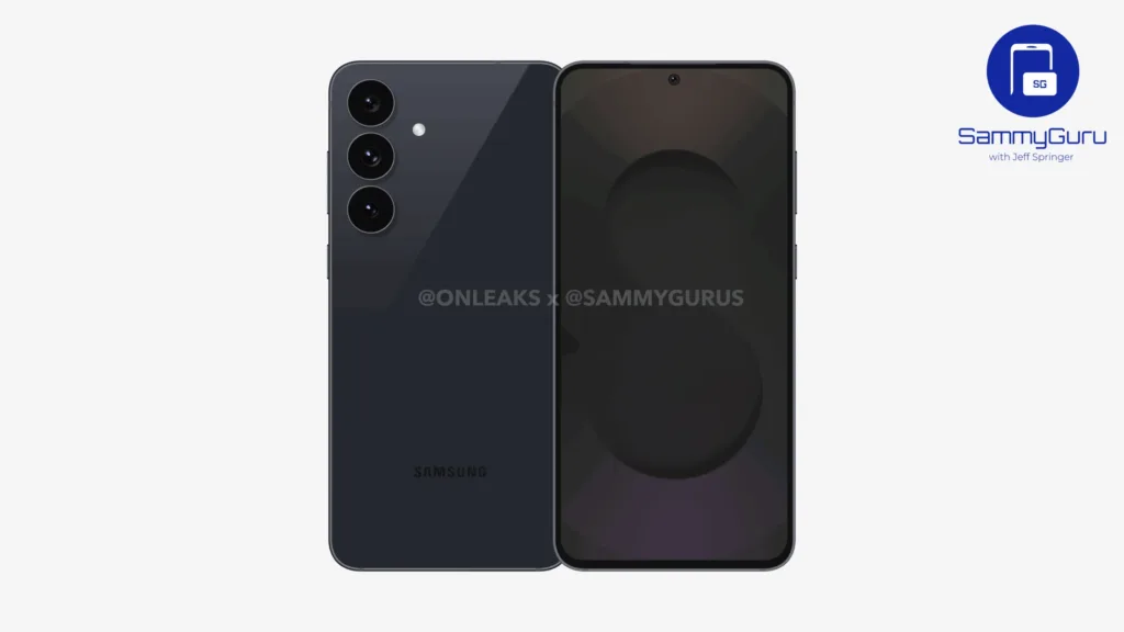 samsung galaxy s25 fe render cerna
