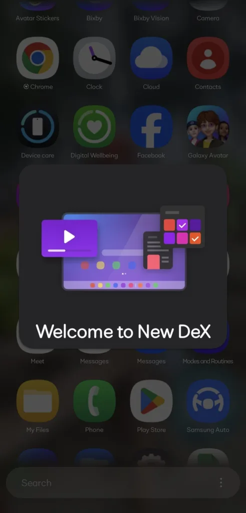 Auto DeX telefon