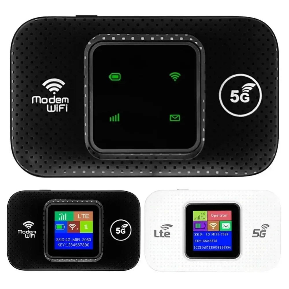 Kapesní 4G LTE router s LCD displejem a baterií 2100 mAh