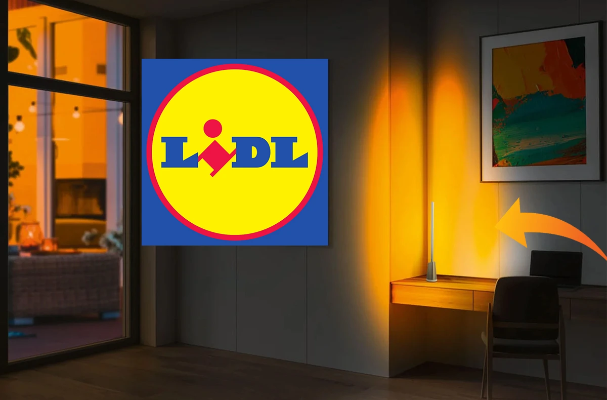 LIDL stojací led lampa sleva