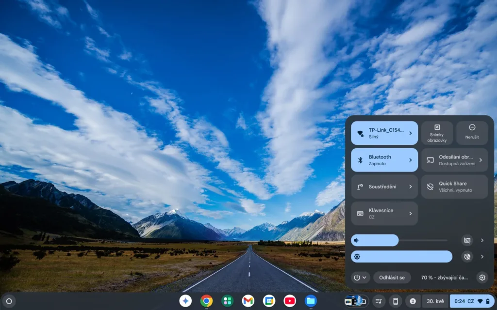 ChromeOS přepínače