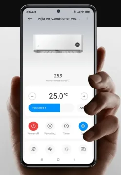 Xiaomi Mijia Air Conditioner Pro Eco ovladani pres aplikaci
