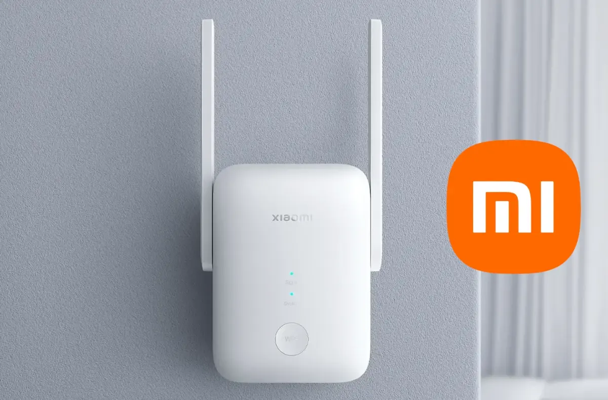 Xiaomi Wi Fi Range Extender AX1500 na stene v moderni domacnosti
