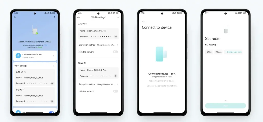 Xiaomi Wi Fi Range Extender AX1500 nastaveni v aplikaci