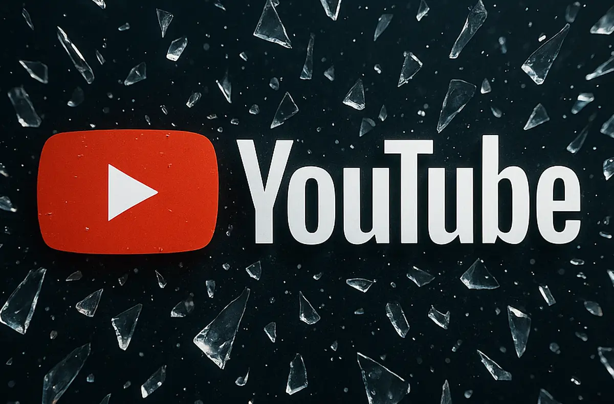 logo youtube na pozadi se strepy