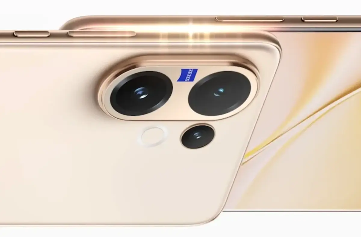 vivo v60 predni a zadni strana zlata