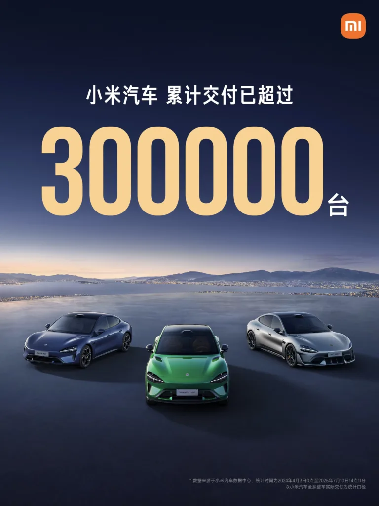 xiaomi elektromobily dodavky 300000 kusu milnik