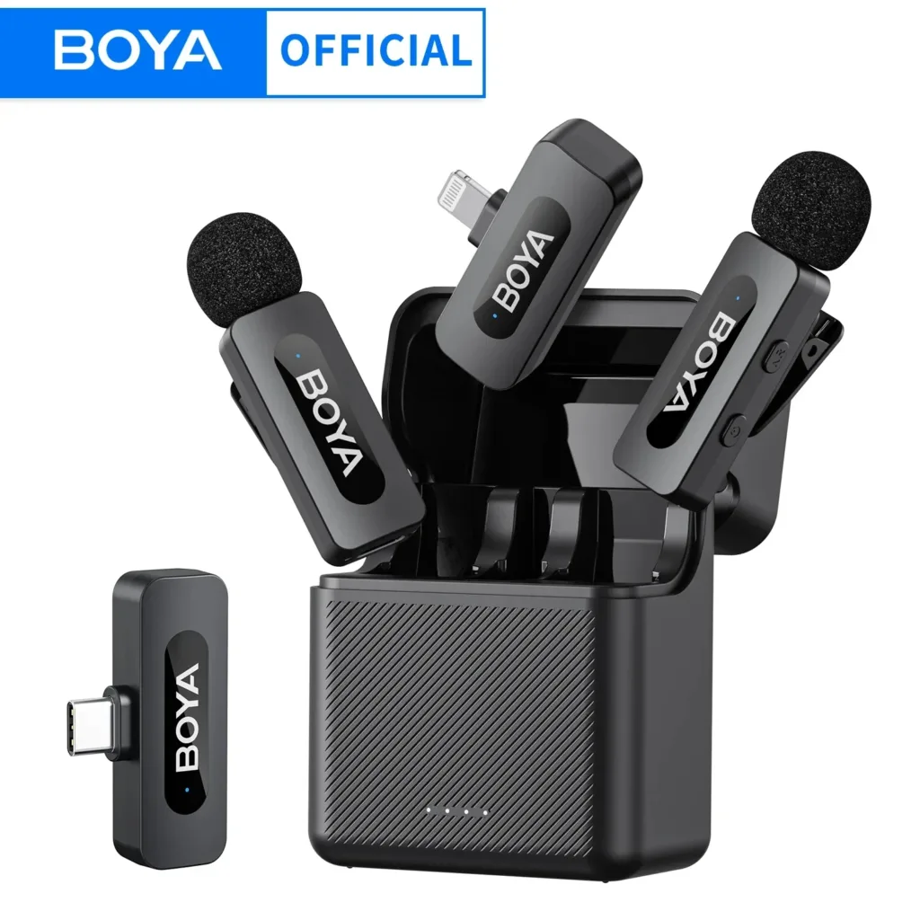 BOYA BY-V3 Wireless Lavalier Lapel Mirophone