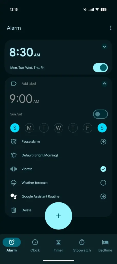 Google Clock Material You 1