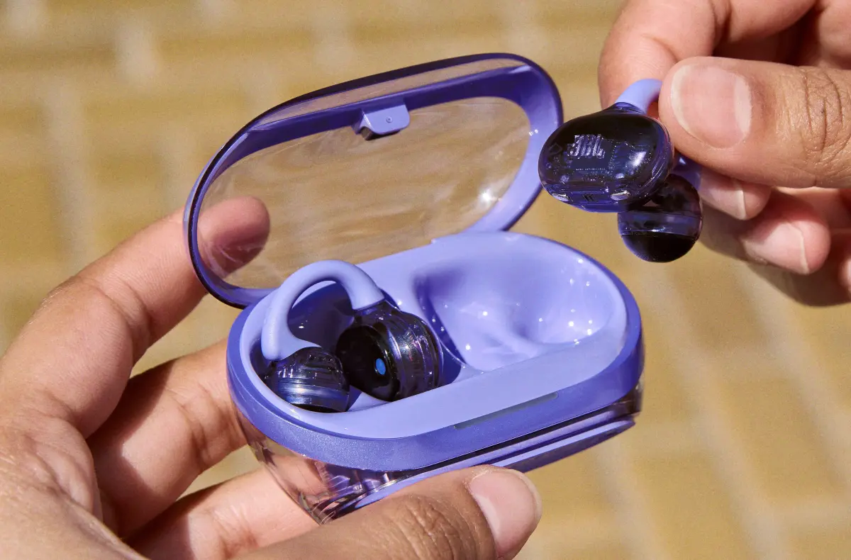 JBL Soundgear Clips fialova krabicka