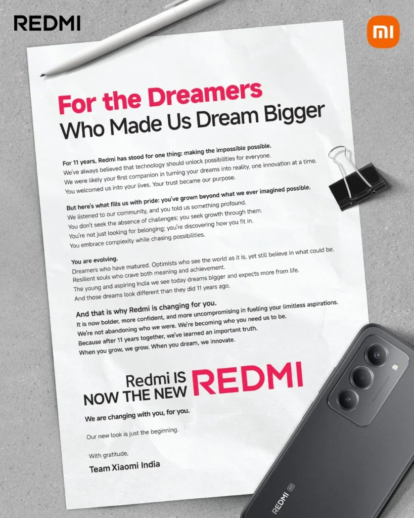 REDMI rebrand