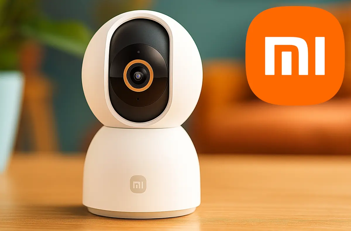 Xiaomi Smart Camera 4C v domacnosti na stole ilustrace
