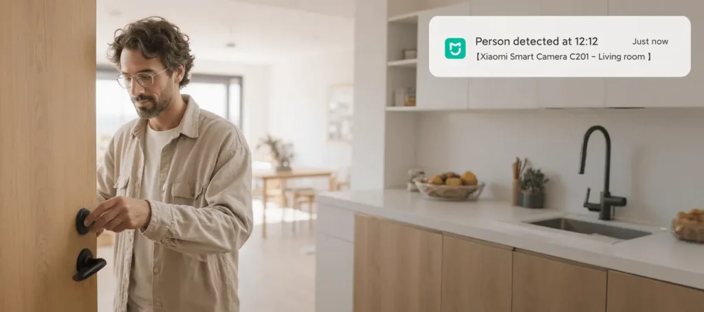 Xiaomi Smart Camera C201 detekce osoby