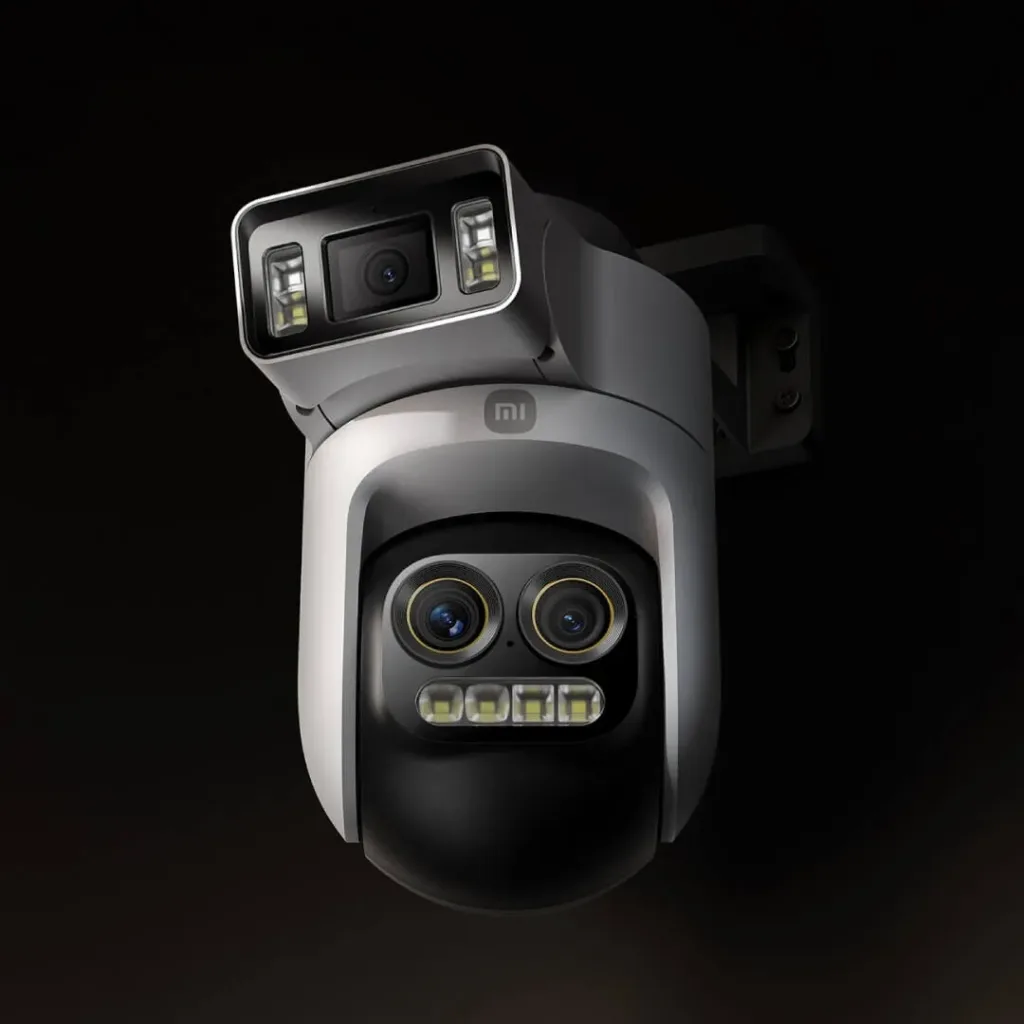Xiaomi Smart Outdoor Camera 4 Pro triple zoom edition objektivy zblizka