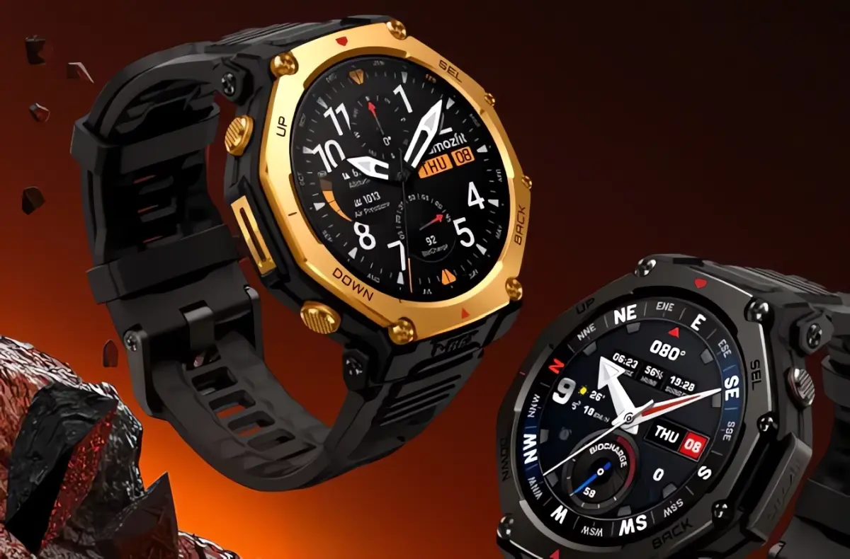 Coque De Protection Pour Amazfit T-Rex 3 Pro 48mm – PC Dur + 2 Verres Trempés – Anti-chocs, Léger, Boutons Accessibles