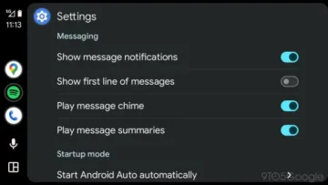 android auto material you barevne akcenty svetlejsi modra