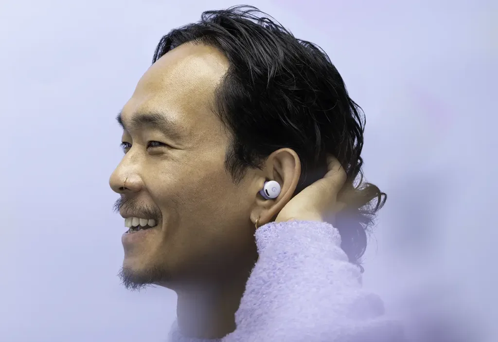 google pixel buds 2a iris v uchu