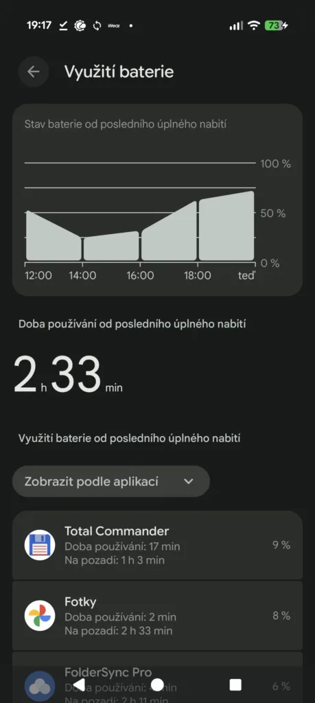 Pixel 10 pro a využití baterie