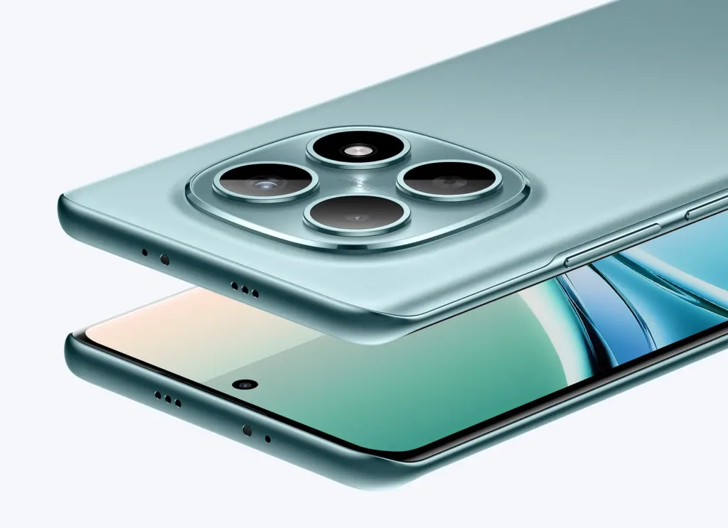 redmi note 15 tyrkysova zadni strana vrsek displeje