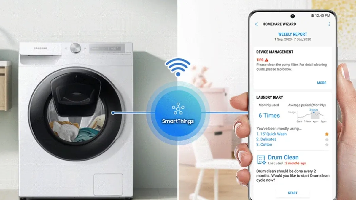 Samsung pračka s AI klesla na historické minimum! Stojí jen lehce přes 8 tisíc a propojíte ji se SmartThings